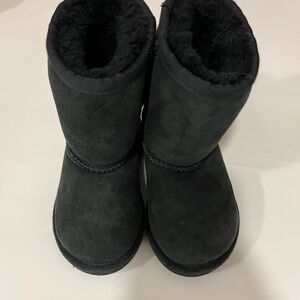 UGG Black Suede Boots Girls Size 7